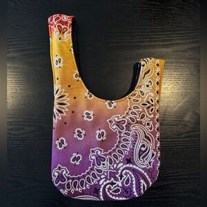 Sunset Ombré Paisley Knot Bag